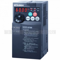 三菱變頻器FR-E720-0.1K日本原裝，電源三相220V,